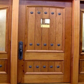 portes d'entrée en bois options photo
