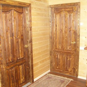 portes d'entrée en bois idées de conception