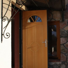 entrance wooden door photo decor