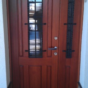 conception de photo de porte en bois d'entrée