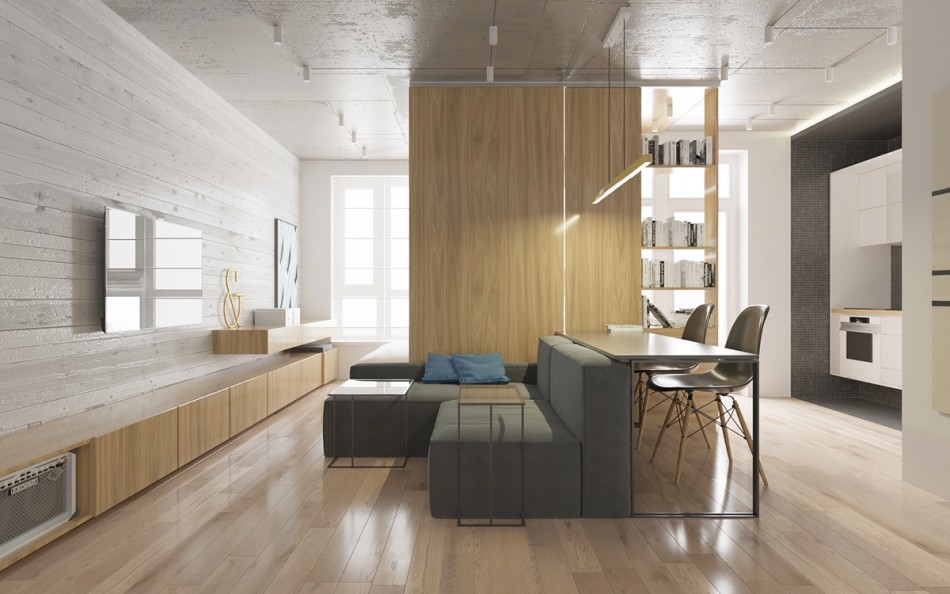 Zonage mobilier d'un studio 42 m²