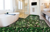 3D Boden im Badezimmerfoto