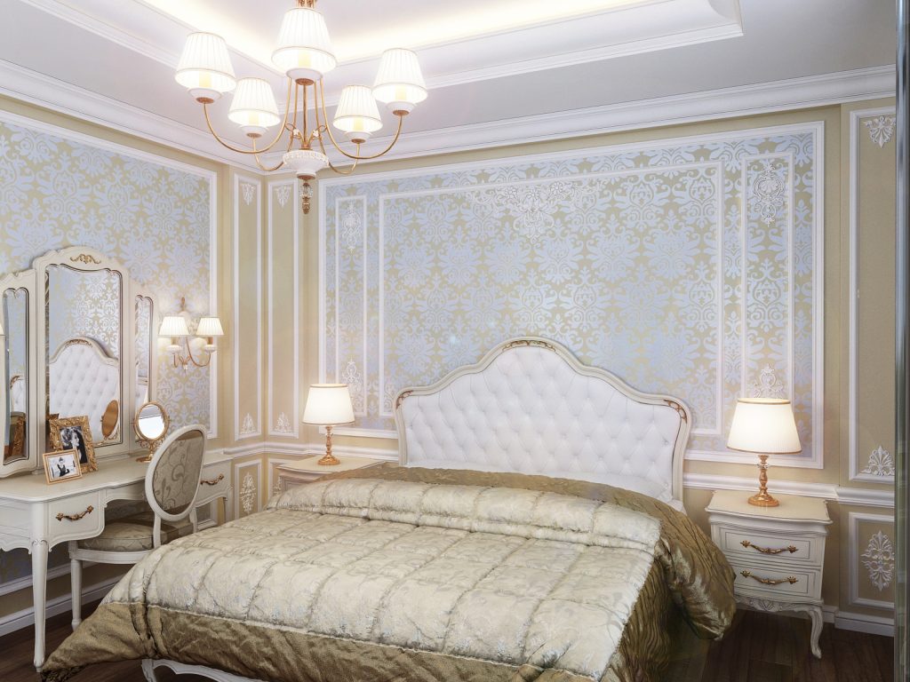 klasiskā guļamistaba