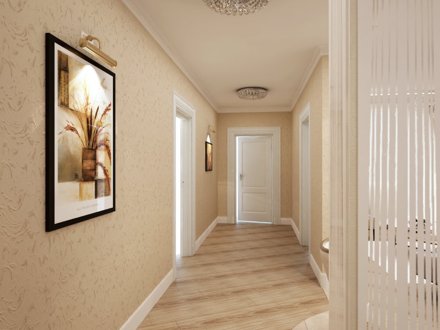 Decorating the corridor with vinyl wallpaper