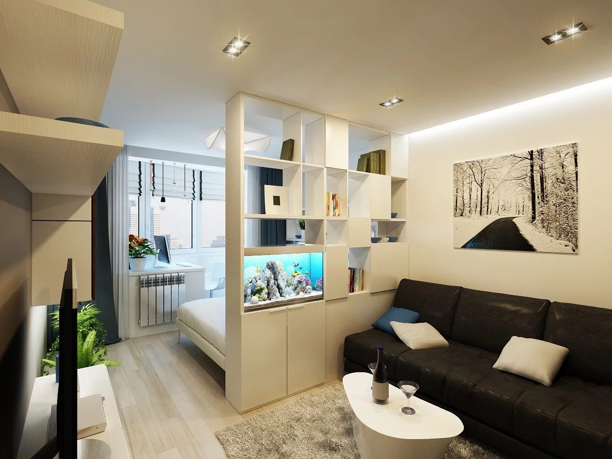 living room bedroom design