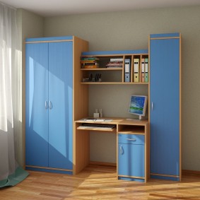 Oversized furniture in the boy’s room