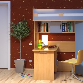 Küçük bir oda için kompakt mobilyalar