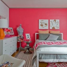 Interior of a children's bedroom for a girl