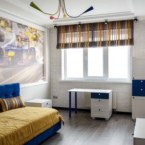 Modular furniture in a bright room