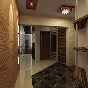 Modern entrance hall in a two-bedroom apartment
