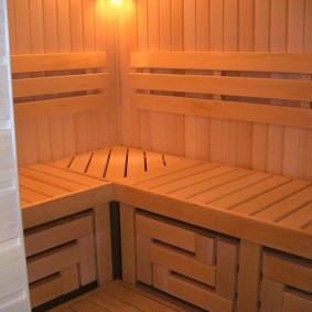 Banco de baño de vapor sauna finlandesa