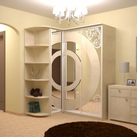 Conception de couloir avec armoire d'angle
