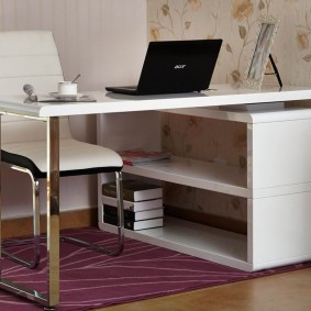 Folding table for an office