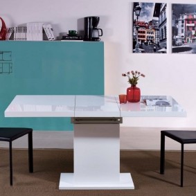 Table pliante en pierre acrylique