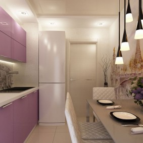 ý tưởng nội thất nhà bếp với hình nền