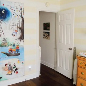 gleznas bērnu istabas dekoru foto