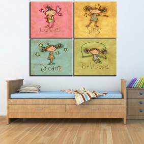لوحات للأطفال صور ديكور الغرفة