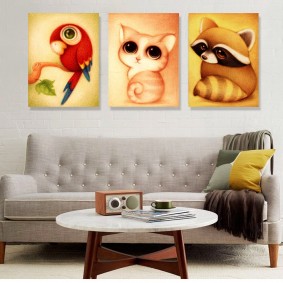 paintings for kids room interior
