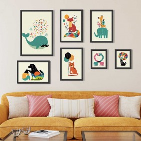 paintings for kids room interior photos