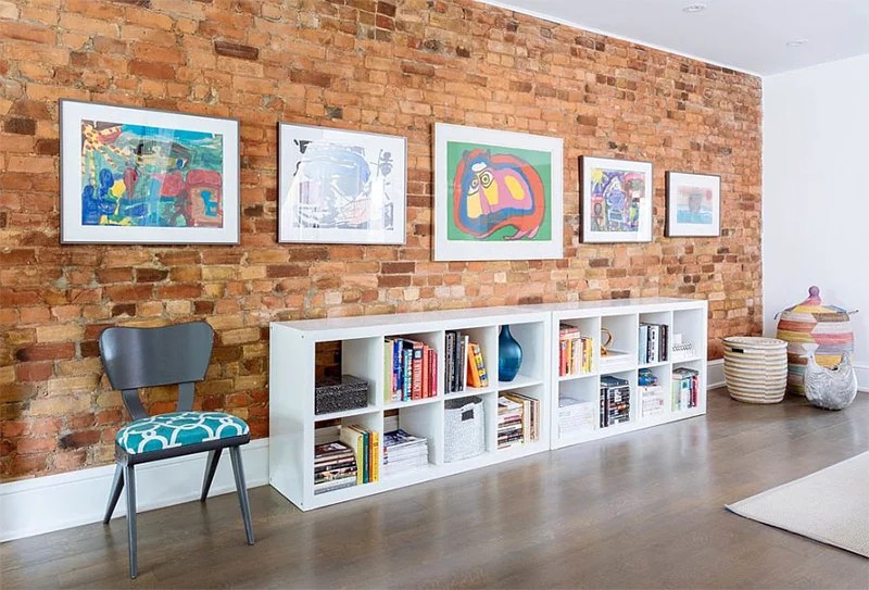 paintings in a children's loft