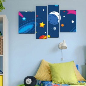 paintings in the nursery modular photos
