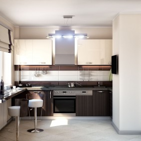 cuisine 9 m² high-tech