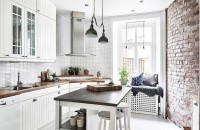 kuchyně 9 m2 skandinávského stylu