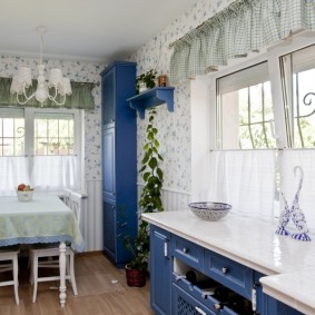 Hình nền phong cách Provence cho trang trí hình ảnh nhà bếp