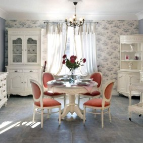 Papier peint de style provençal pour photo d'intérieur de cuisine