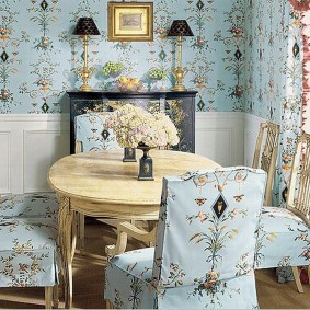 wallpaper provence style for kitchen photo design