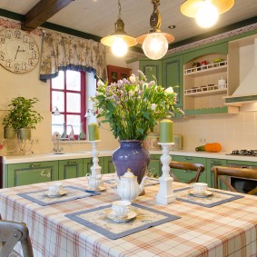 provence style wallpaper for kitchen ideas