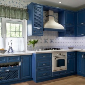 provence style wallpaper for kitchen decorating ideas