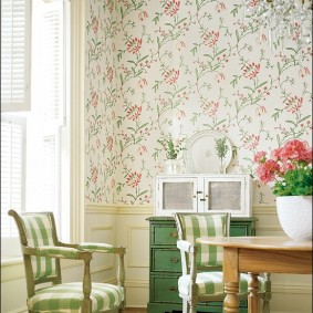 provence style wallpaper for kitchen ideas decoration