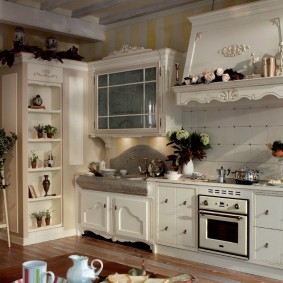 provence style wallpaper for kitchen photo ideas