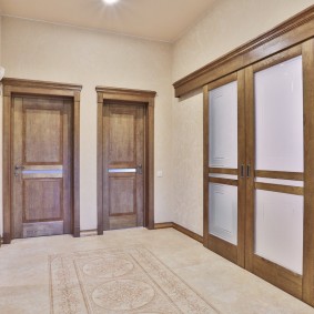 medium sized wooden doors