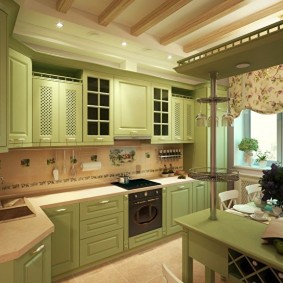 kitchen repair with an area of ​​9 sq m
