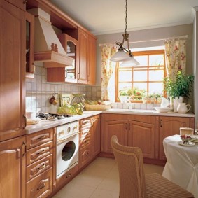 إصلاح المطبخ مع مساحة 9 متر مربع الأفكار التصميم