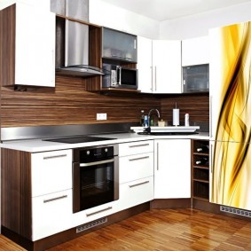 rénovation de cuisine d'une superficie de 9 m² options photo
