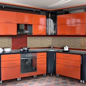 réparation de cuisine d'une superficie de 9 m² design