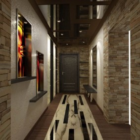 Design project of the interior of the corridor