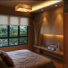 photo d'intérieur de chambre à coucher moderne