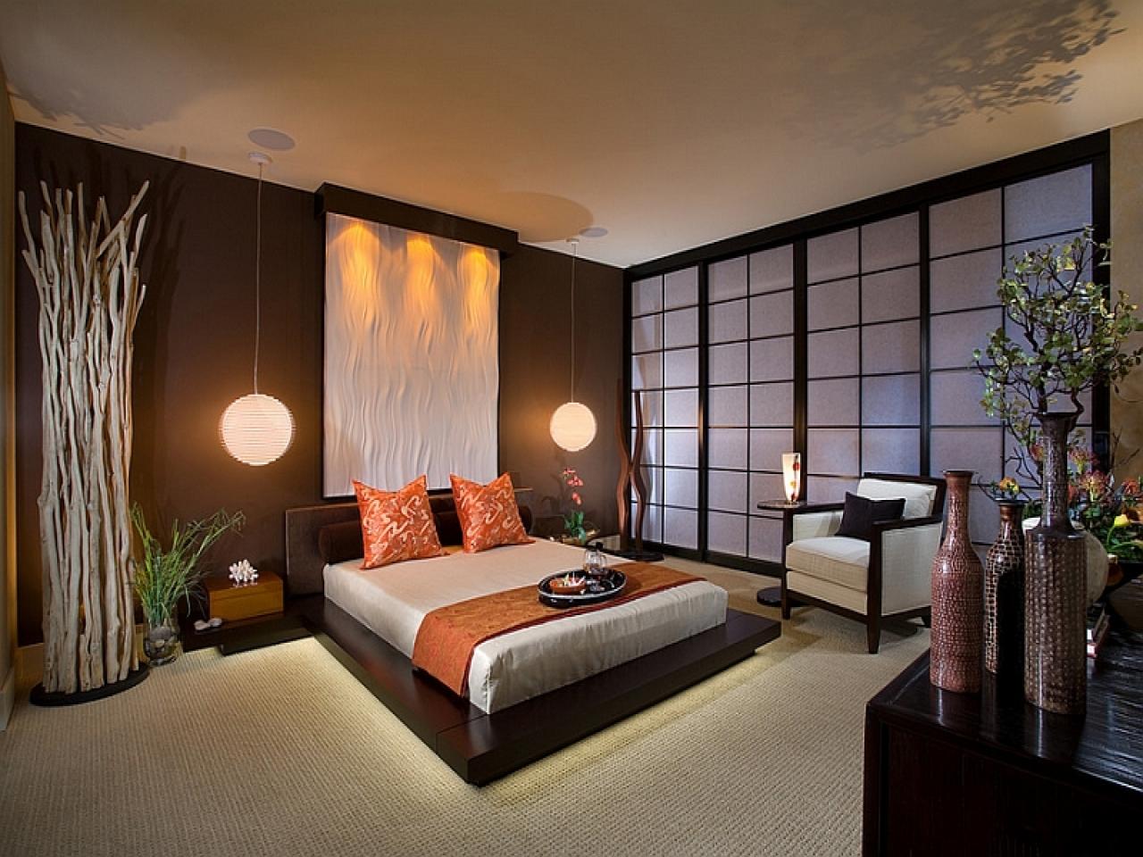 صورة غرفة النوم اليابانية